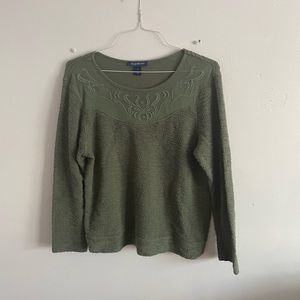 Bandolino jeans green sweater
